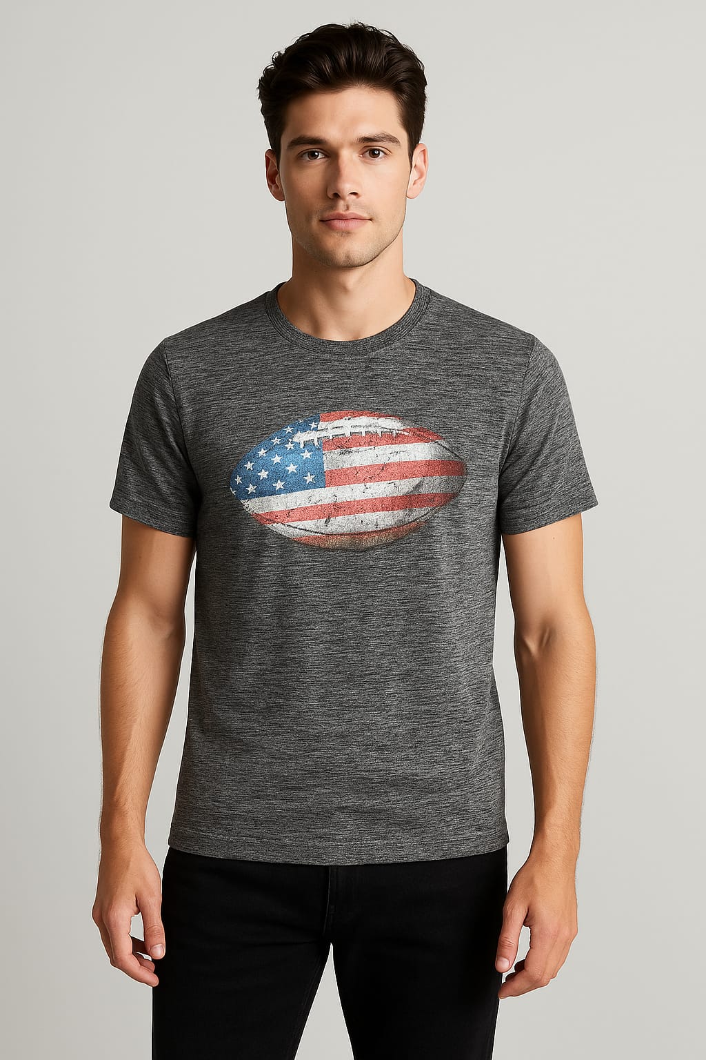 Tek Gear American Flag Football Original T-Shirt