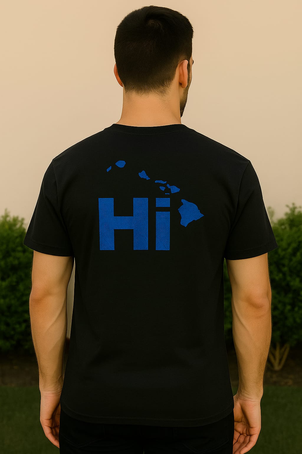 Hanes Authentic-T "HI Map" Graphic Tee