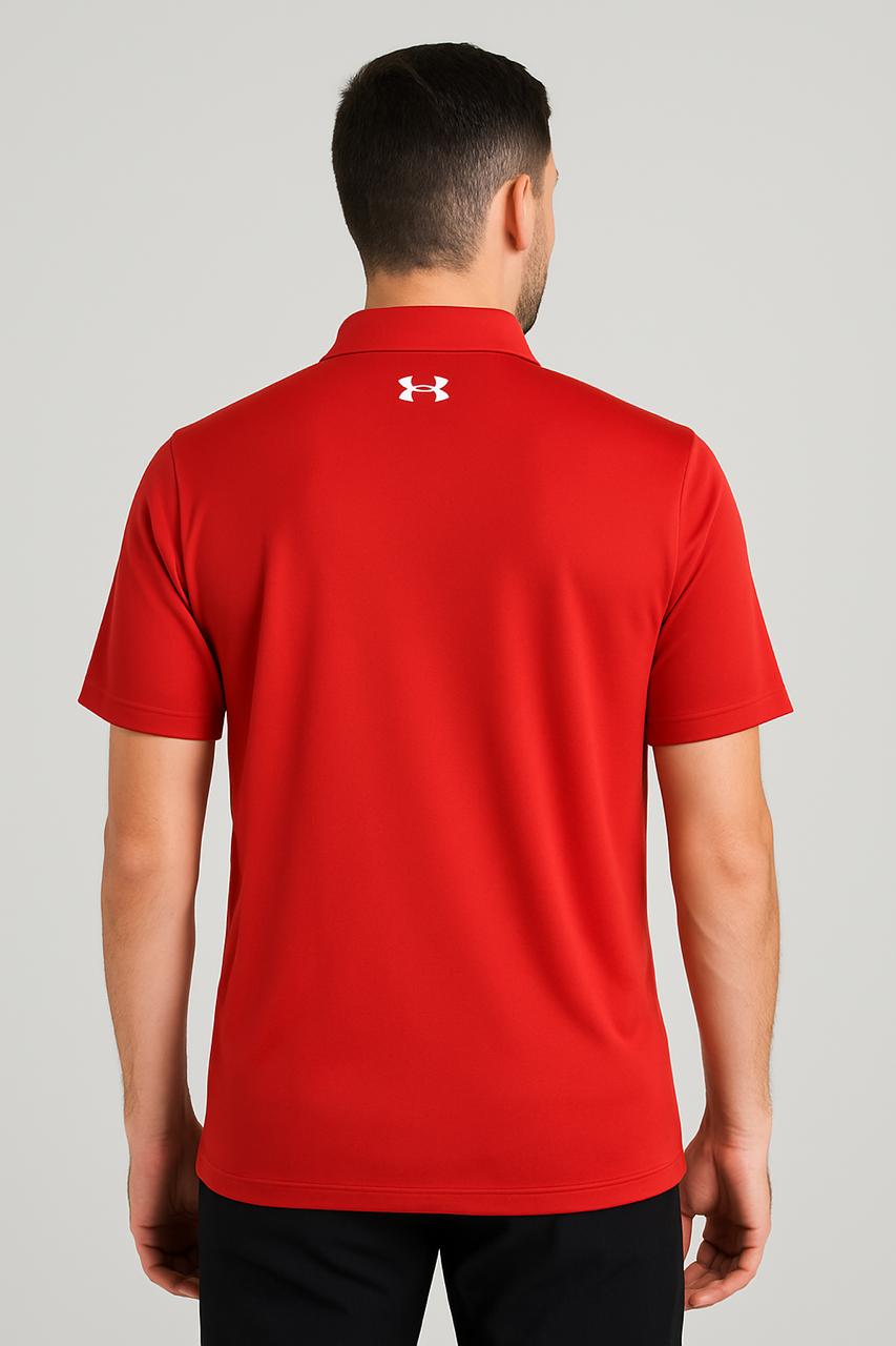 Under Armour Red “M Lightning” Original Polo Shirt