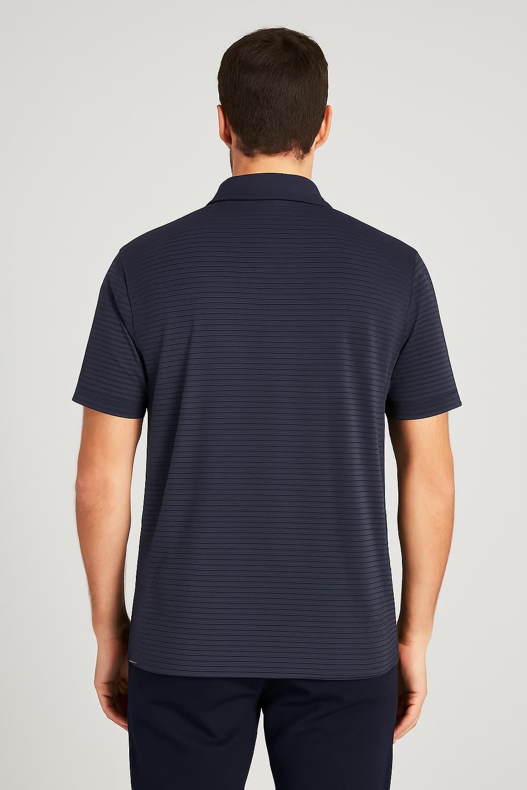 Vansport Performance Navy Striped Polo Original