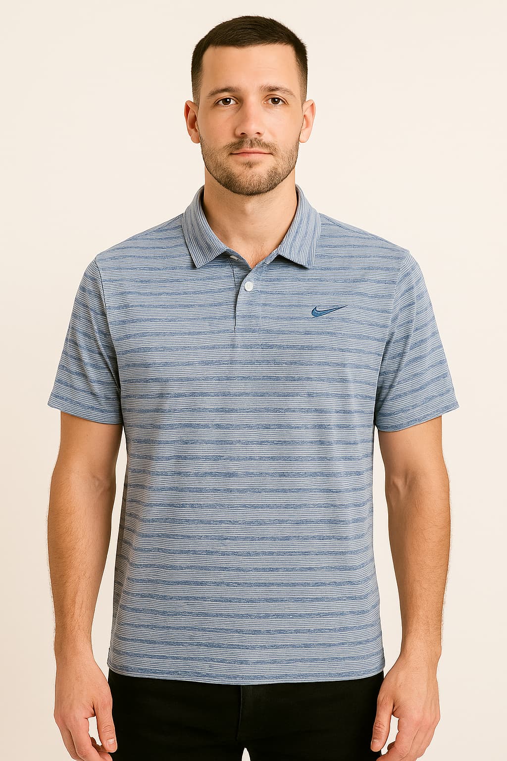 Nike Dri-FIT Men’s Blue Textured Performance Polo Original