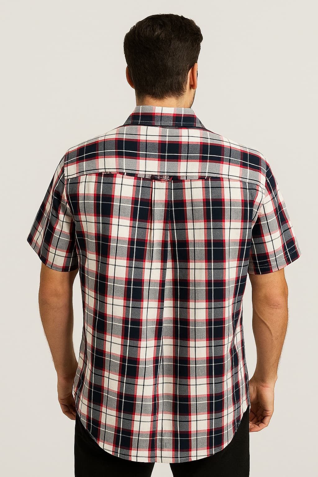 Simply Styled™ Men's Classic Fit Short Sleeve Plaid Shirt Original