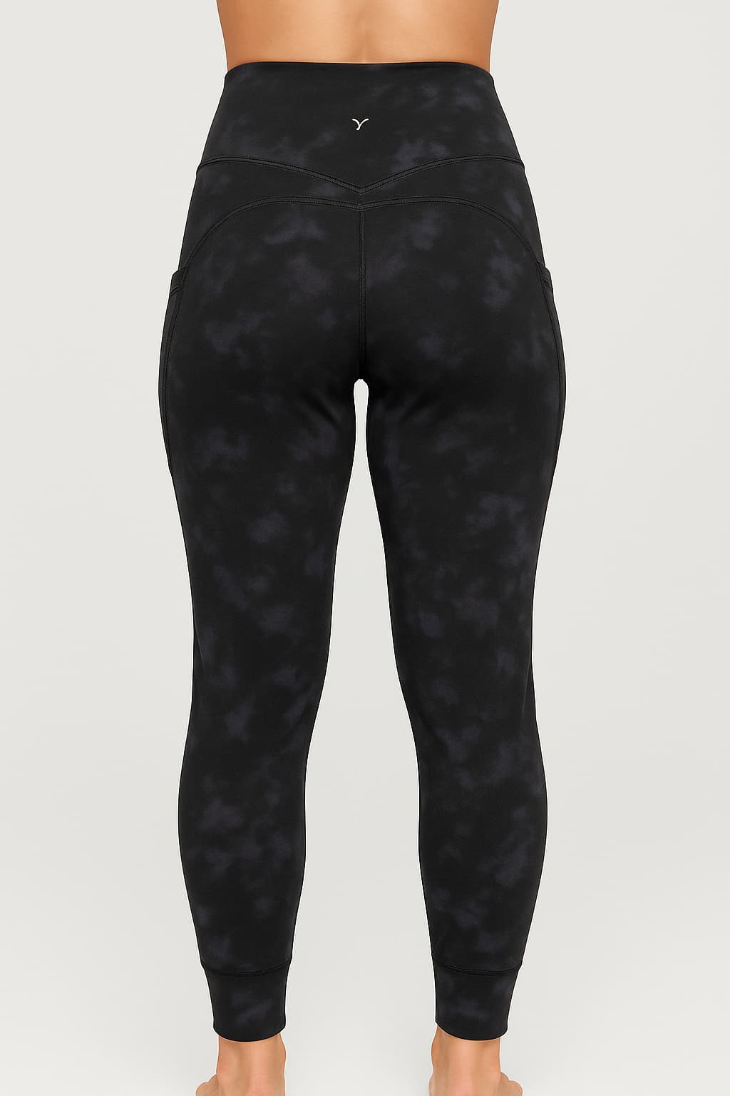 Midnight Marble High-Waist Performance Tights