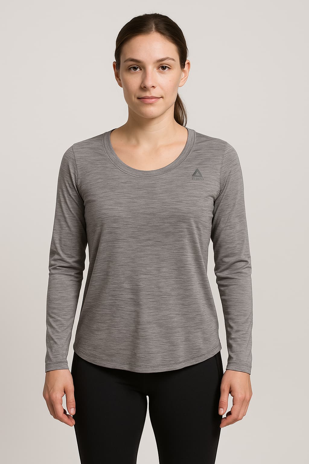 Reebok Women’s Heather Grey Long Sleeve Tee Original