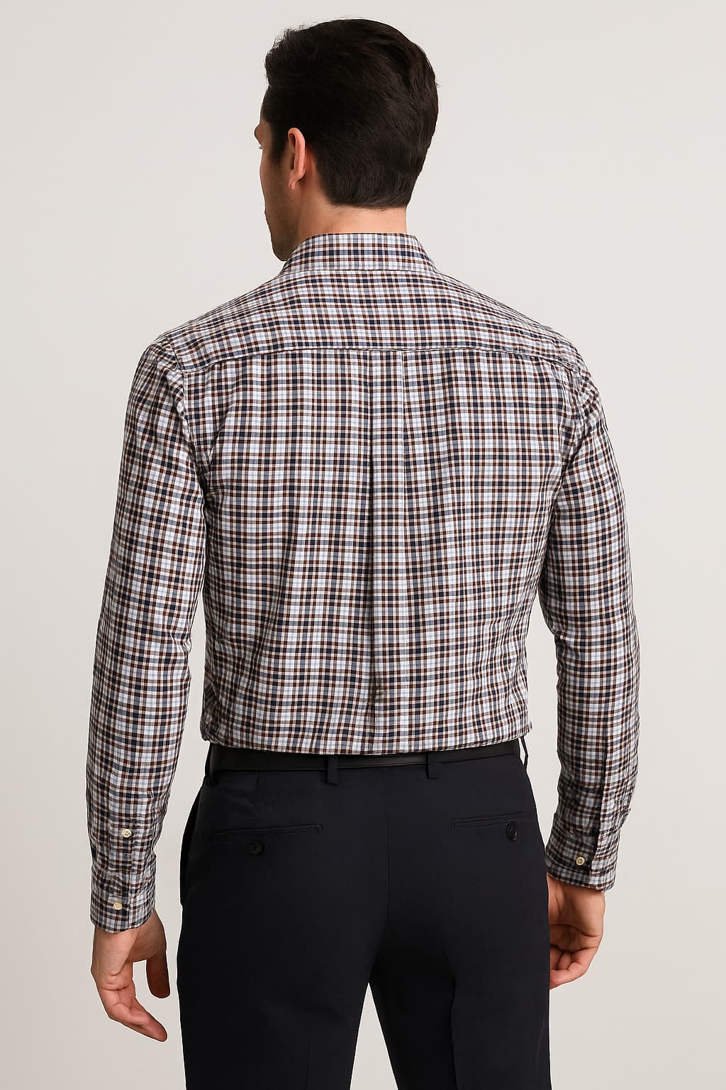 Jos. A. Bank Traveler Plaid Dress Shirt Original