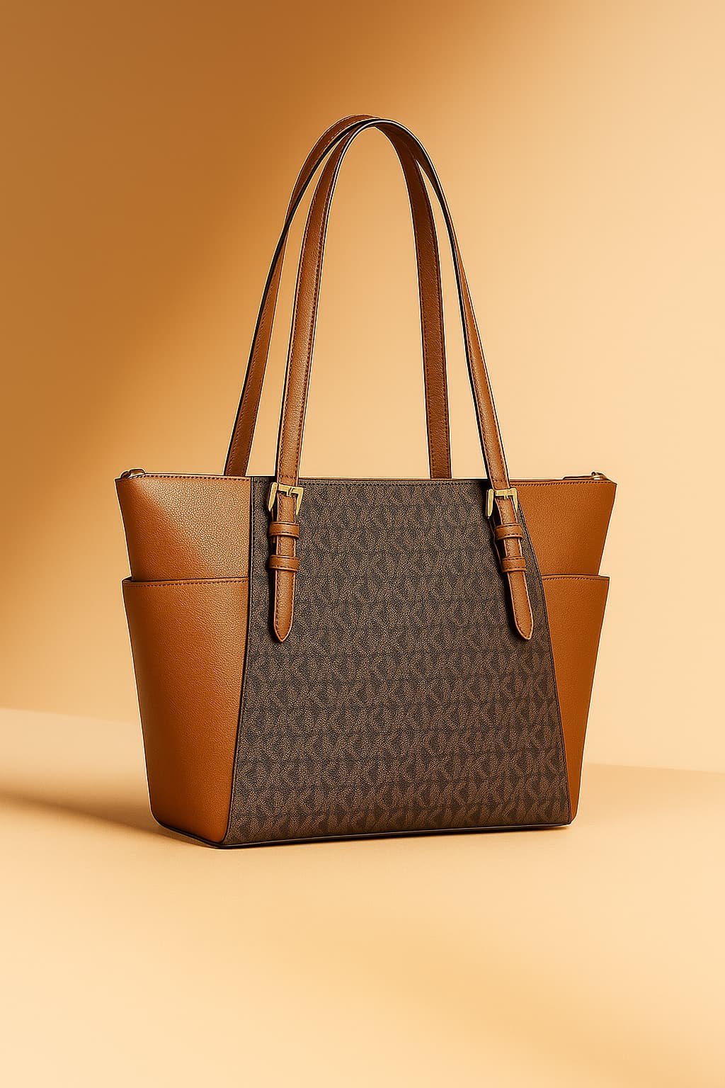 Michael Kors Charlotte Tote Bag Original Brown/Acorn