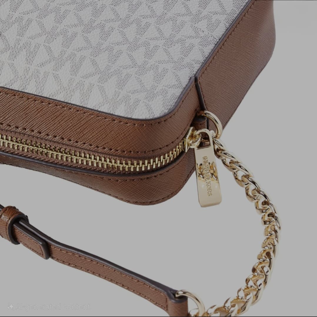 Michael Kors Jet Set Crossbody Bag Original Vanilla/Acorn