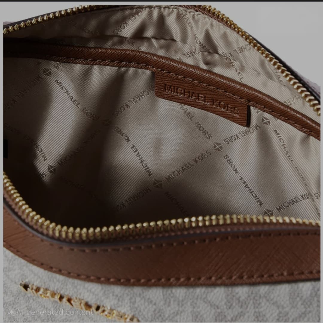 Michael Kors Jet Set Crossbody Bag Original Vanilla/Acorn