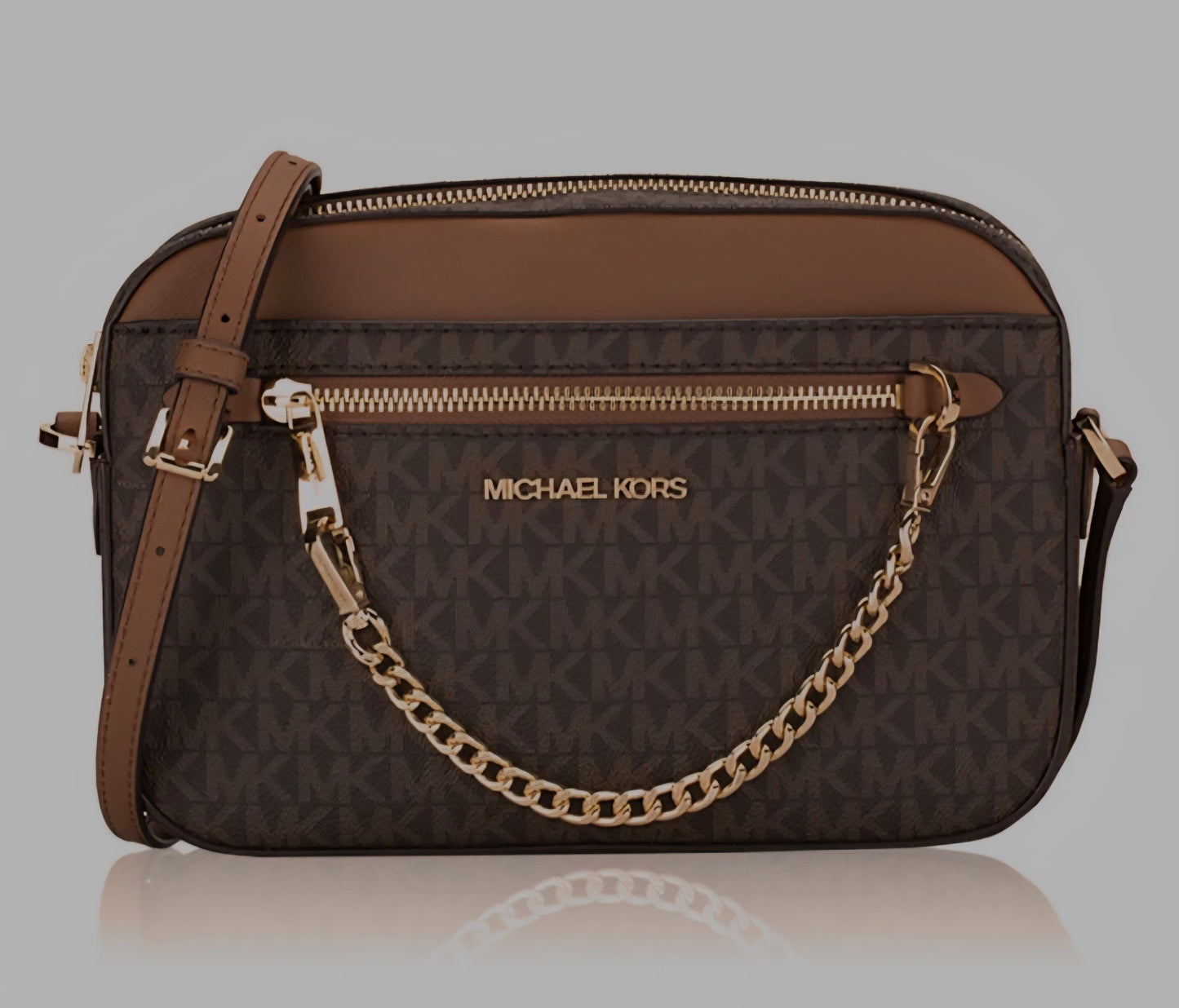 Michael Kors Jet Set Signature Crossbody Bag Original – Brown