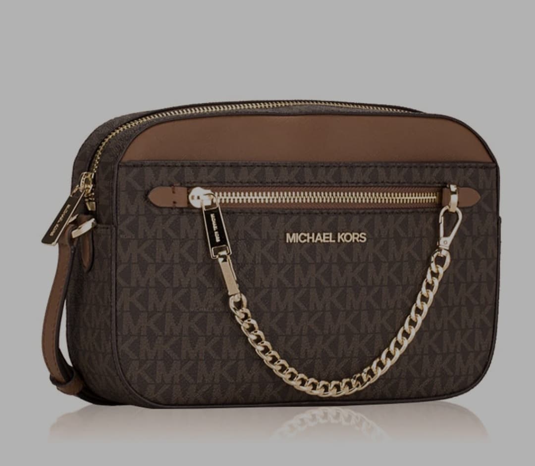Michael Kors Jet Set Signature Crossbody Bag Original – Brown