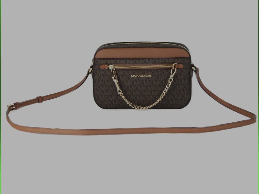 Michael Kors Jet Set Signature Crossbody Bag Original – Brown