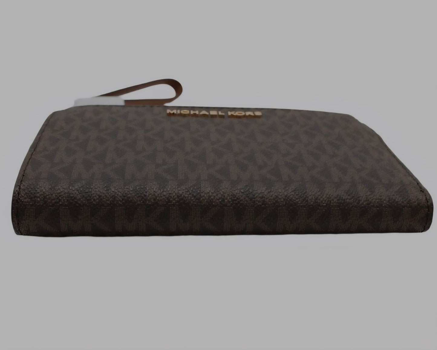 Michael Kors Jet Set Brown Signature Wristlet