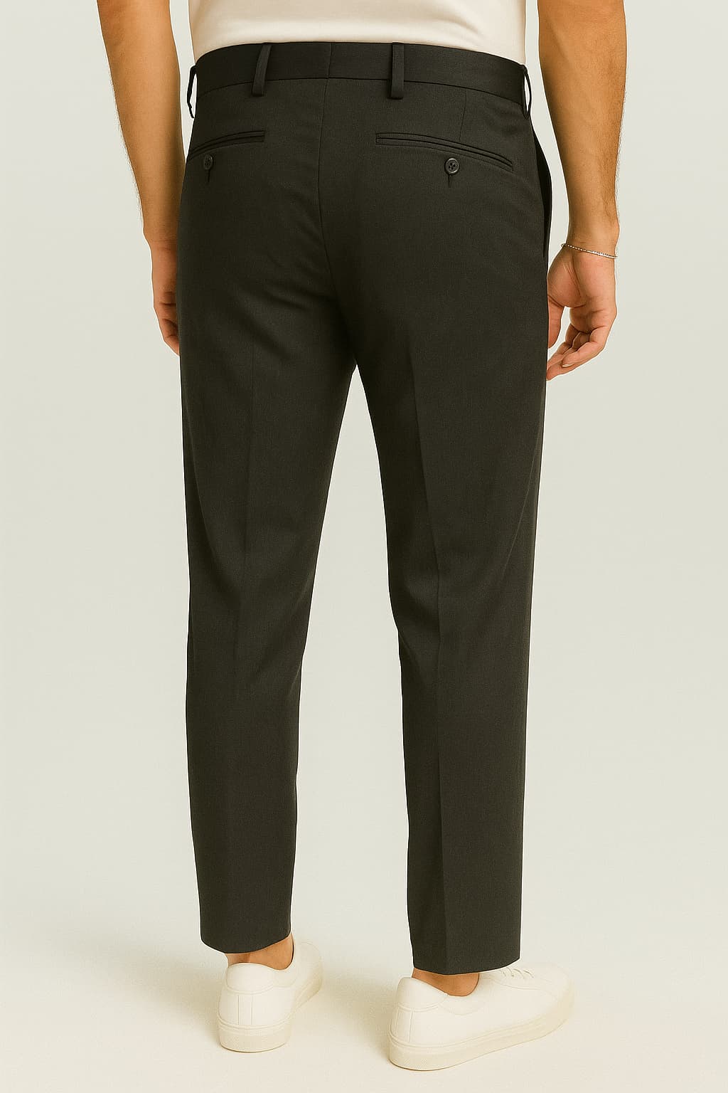 Tommy Hilfiger Charcoal Formal Trousers – Slim Fit Original