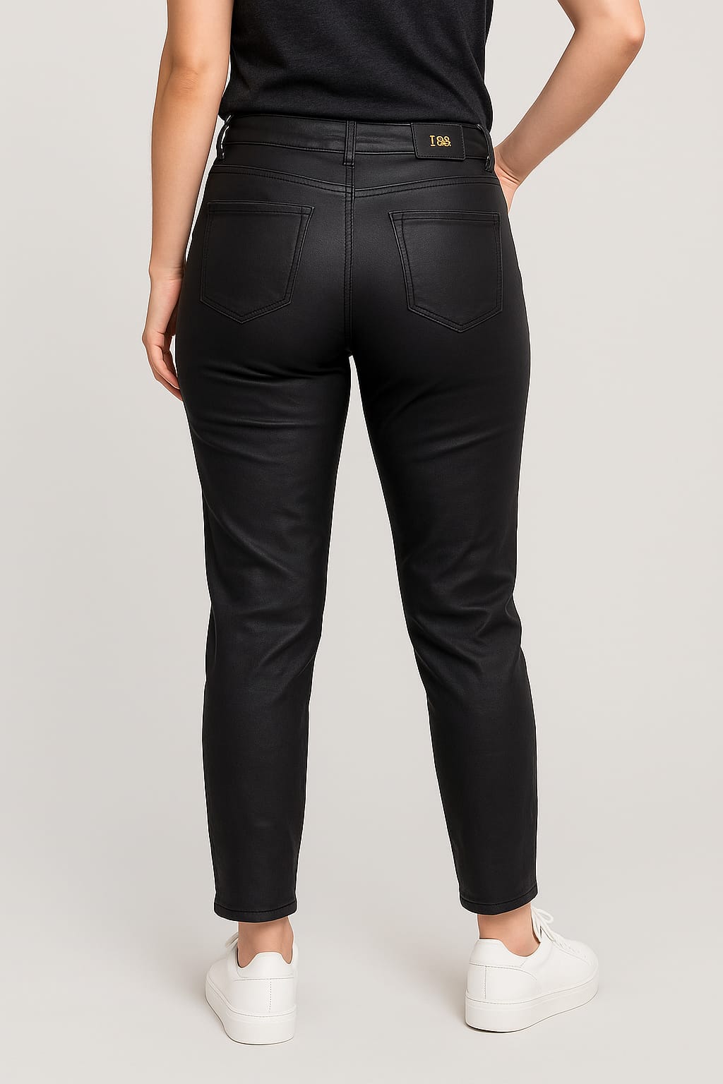 L&B Women's Mid-Rise Skinny Coated Jeans Original