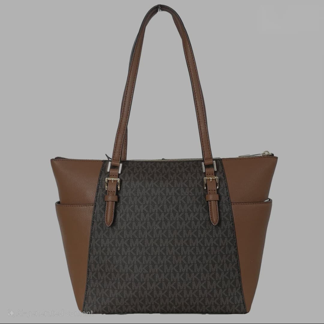 Michael Kors Charlotte Tote Bag Original Brown/Acorn