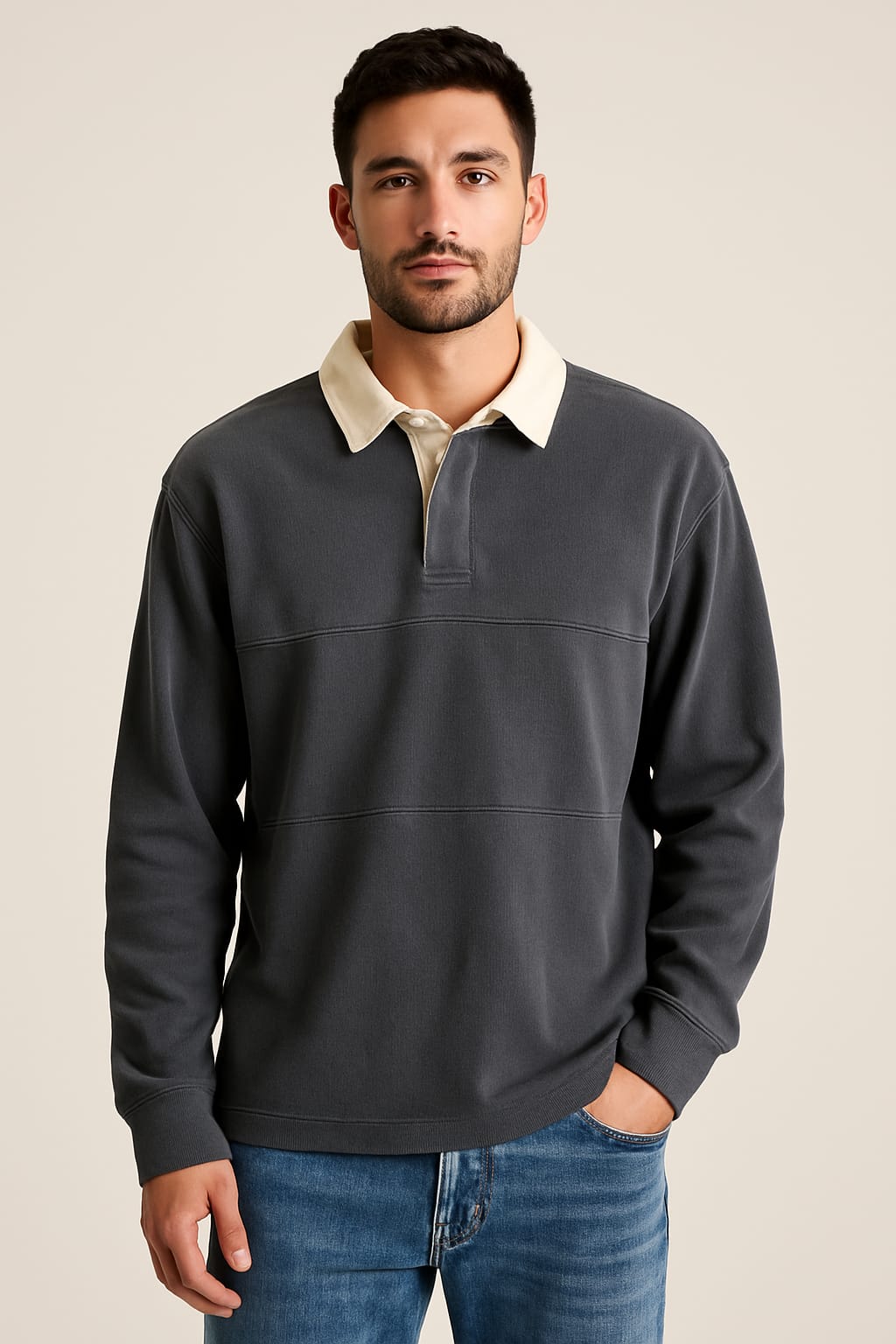 Abercrombie & Fitch Oversized Original Rugby Polo