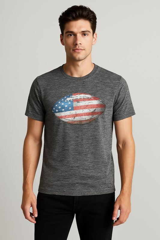 Tek Gear American Flag Football Original T-Shirt