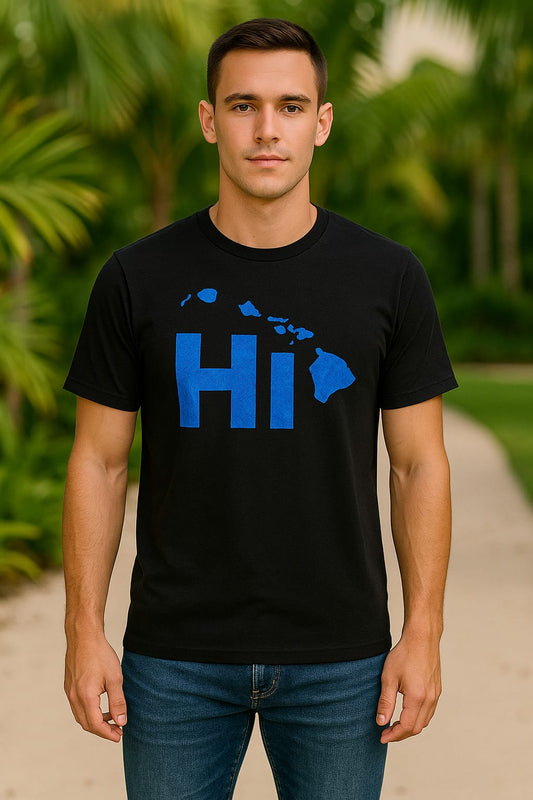 Hanes Authentic-T "HI Map" Graphic Tee