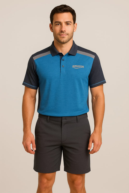 Amazon Men’s Two-Tone Performance Polo Shirt Original