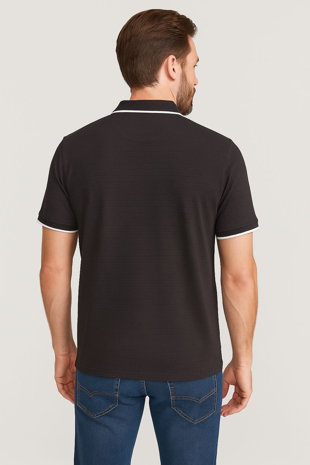 FLX Textured Charcoal Polo Original