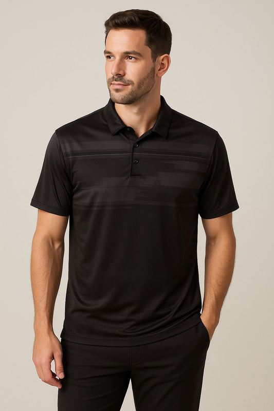 RealTree Shadow Black Gradient Polo Shirt Original