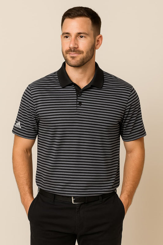 Adidas Men's Striped Performance Original Polo Shirt
