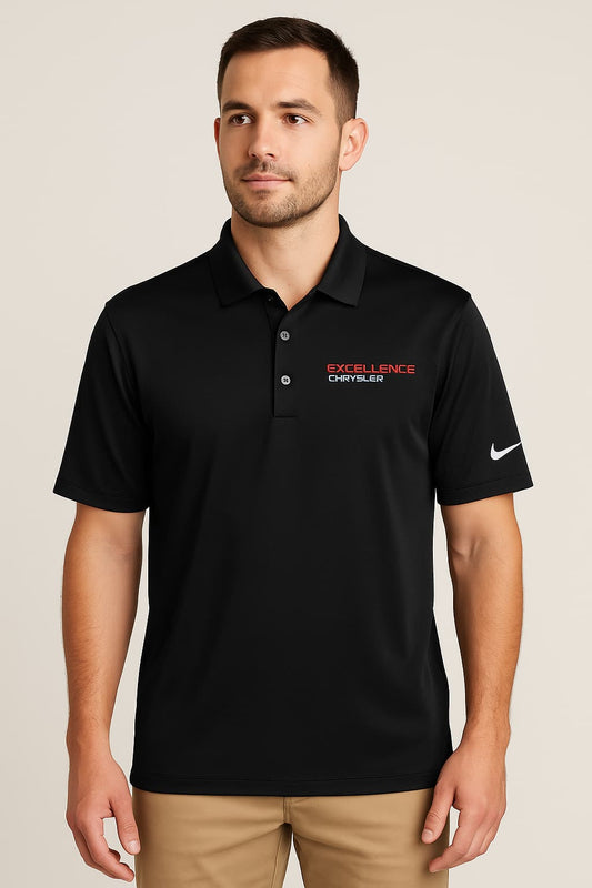 Nike “Excellence Chrysler” Black Performance Polo Original