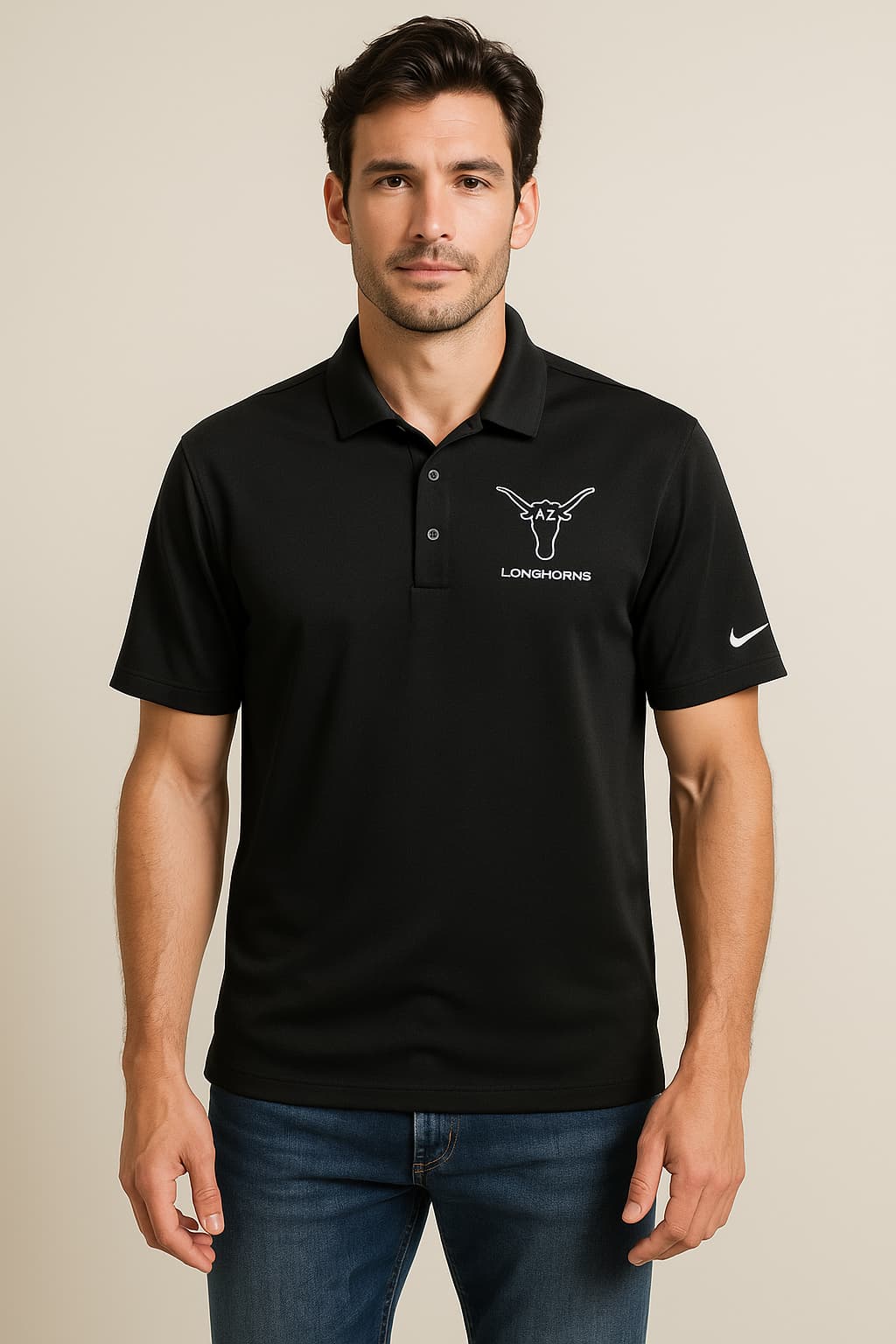 Nike “AZ Longhorns” Black Dri-FIT Polo Original