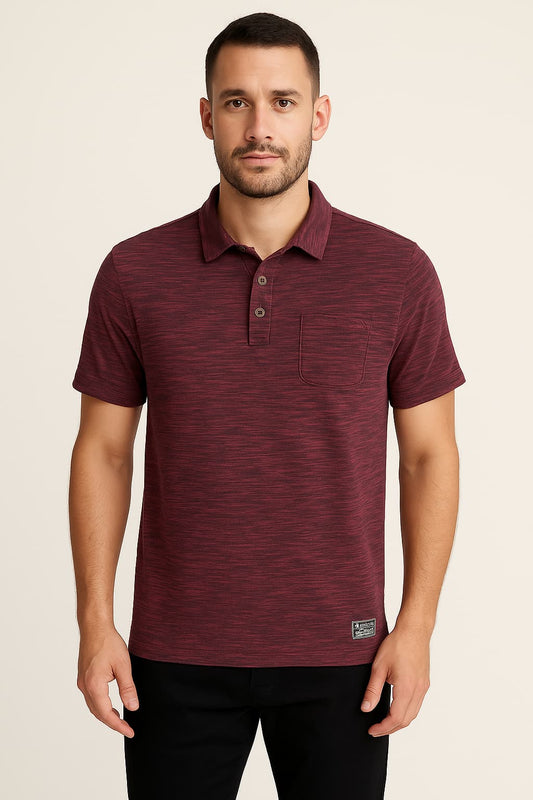 Flag & Anthem Vintage Marled Polo Shirt Original
