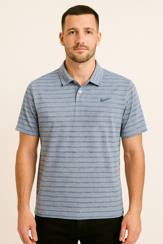 Nike Dri-FIT Men’s Blue Textured Performance Polo Original