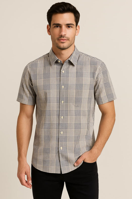 Perry Ellis™ Men’s Short Sleeve Check Shirt Original