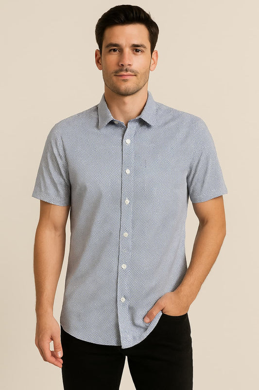 IKE BEHAR™ Stretch Poplin Short Sleeve Shirt Original