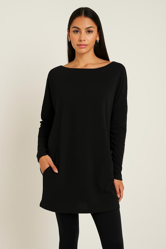 H&M Textured Long-Sleeve Tunic Original