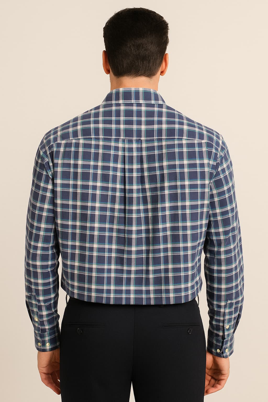 Jos. A. Bank Traveler Plaid Dress Shirt Original