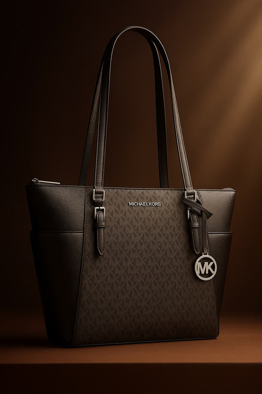 Michael Kors Charlotte Tote Bag Original Black/Silver
