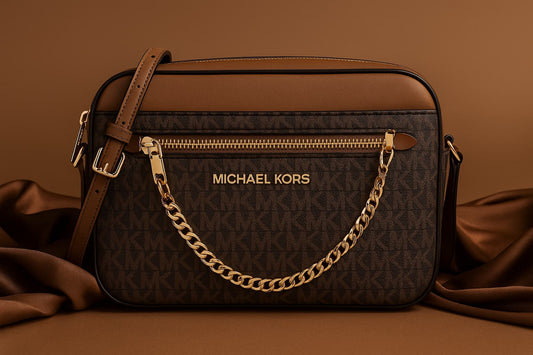 Michael Kors Jet Set Signature Crossbody Bag Original – Brown